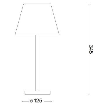 Ideal Lux - LED Stmievateľná dotyková lampa LOLITA LED/2,8W/5V IP54 hnedá