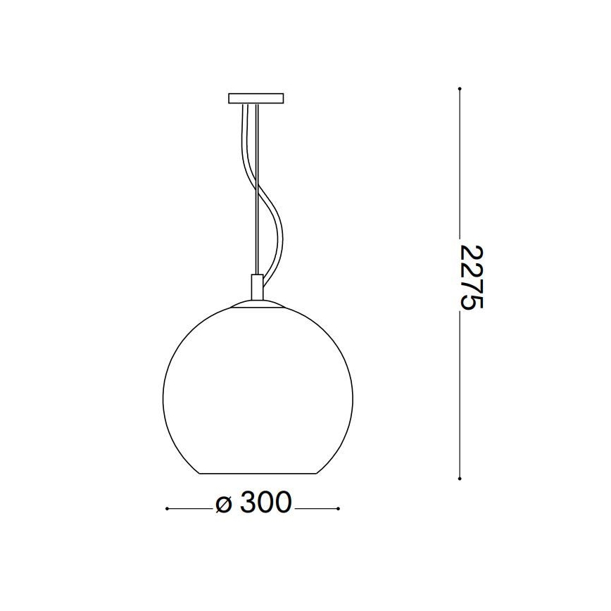 Ideal Lux - Luster na lanku NEMO 1xE27/42W/230V meď