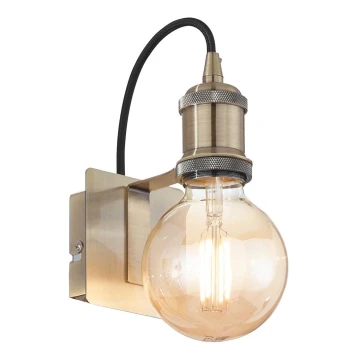 Ideal Lux - Nástenná lampa FRIDA 1xE27/60W/230V mosadz