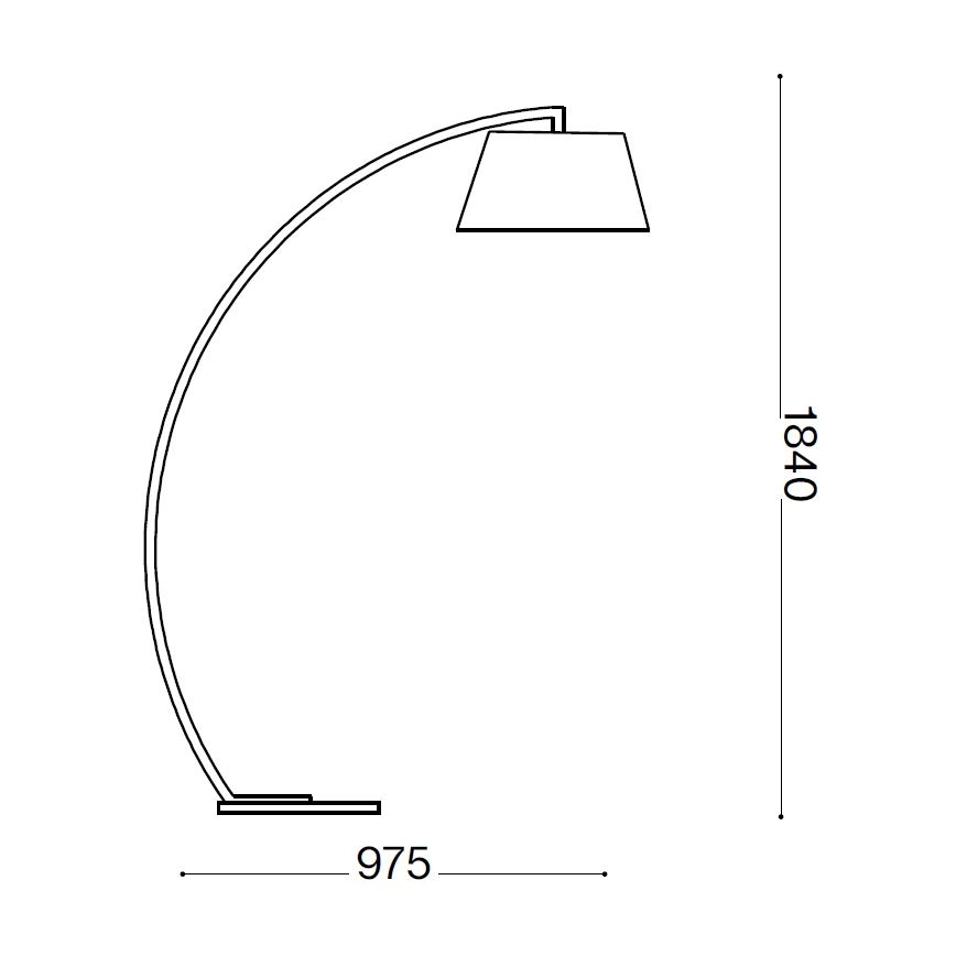 Ideal Lux - Stojacia lampa 1xE27/60W/230V