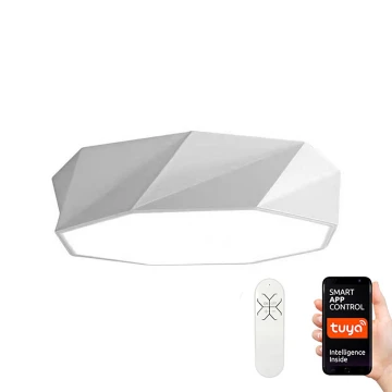 Immax NEO 07131-W60 - LED SMART Stmievateľné stropné svietidlo DIAMANTE biela LED/43W/230V + diaľkové ovládanie 60cm Tuya ZigBee