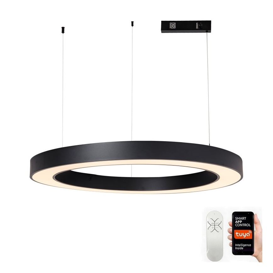 Immax NEO 07211L - LED Stmievateľný luster na lanku PASTEL LED/68W/230V 2700-6500K Tuya čierna + diaľkové ovládanie