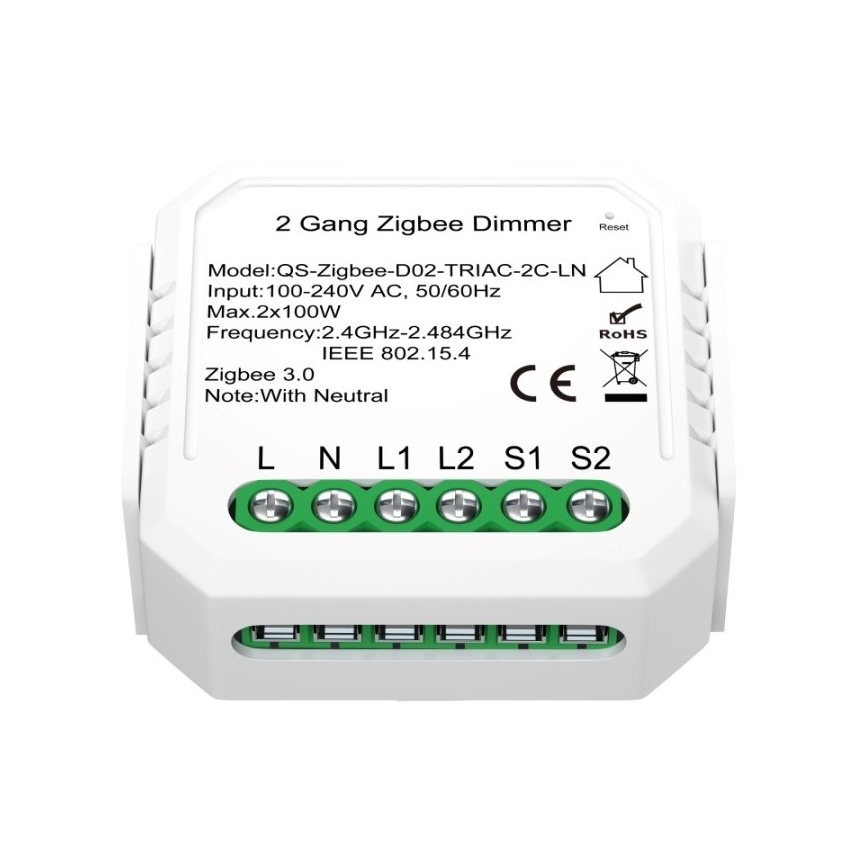 Immax NEO 07520L - Inteligentný stmievateľný kontroler V5 2-tlačidlový Tuya
