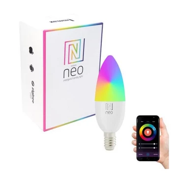 Immax NEO 07716L - LED RGB+CCT Stmievateľná žiarovka E14/5,5W/230V 2700K Wi-Fi Tuya