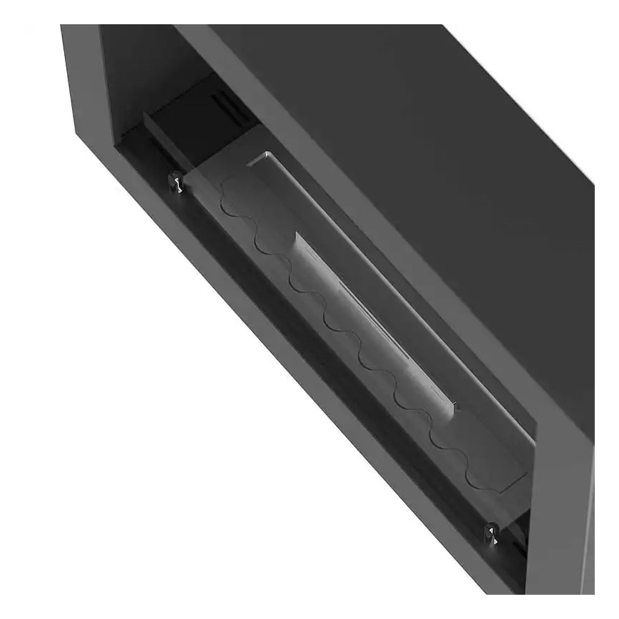 InFire - Nástenný BIO krb 80x56 cm 3kW čierna
