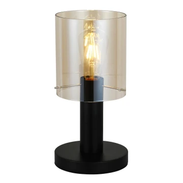 ITALUX - Stolná lampa SARDO 1xE27/40W/230V čierna/zlatá