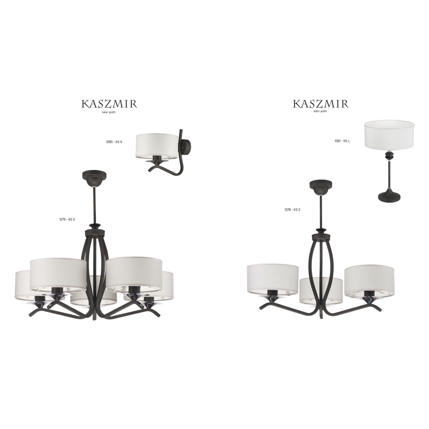 JUPITER 1278-KS3G - Luster KASZMIR 3xE27/60W