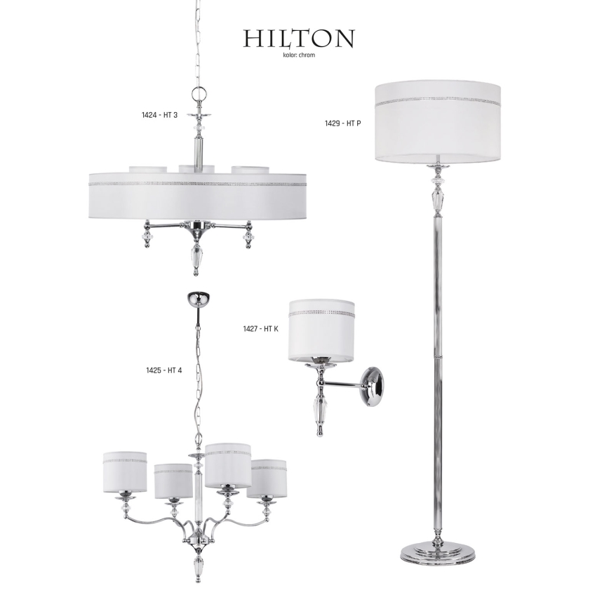Jupiter 1428 - Stolná lampa HILTON 1xE27/60W/230V