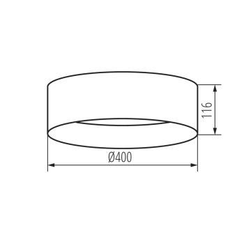 LED Stropné svietidlo RIFA LED/17,5W/230V 4000K biela