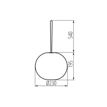 LED Stmievateľné vonkajšie nabíjacie závesné svietidlo STONO LED/1W/3000 mAh IP54