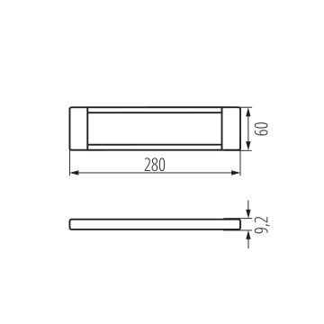 LED Stmievateľné osvetlenie nábytku DAXA LED/5W/24V 3000/4000/5500K