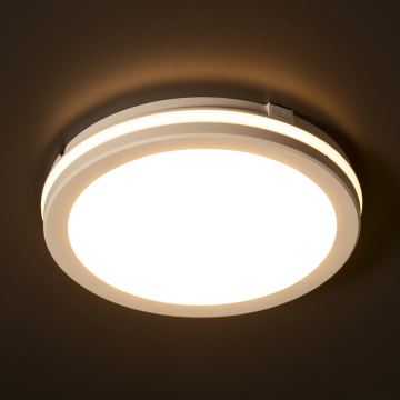 LED Vonkajšie stropné svietidlo BENO ECO LED/12W/230V 3000/4000/6500K pr. 20 cm IP65 biela