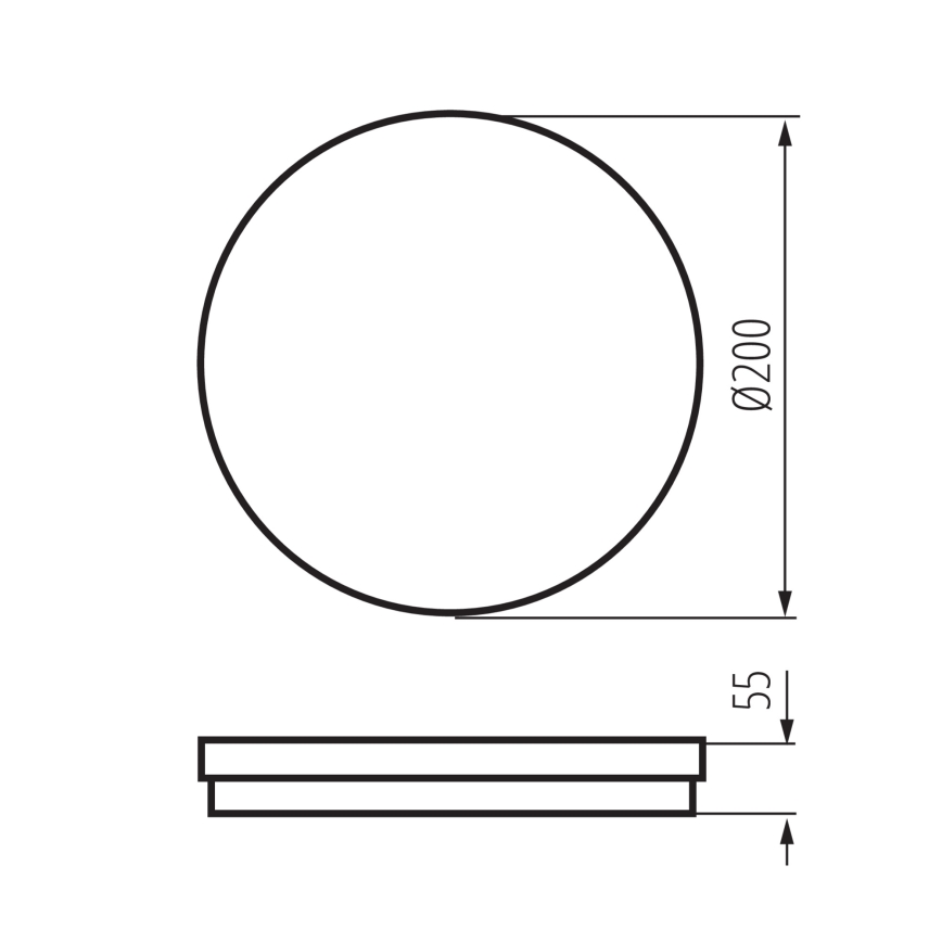 LED Vonkajšie stropné svietidlo BENO ECO LED/12W/230V 3000/4000/6500K pr. 20 cm IP65 biela