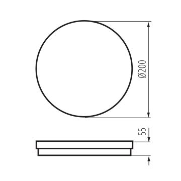 LED Vonkajšie stropné svietidlo BENO ECO LED/20W/230V 3000/4000/6500K pr. 20 cm IP65 biela