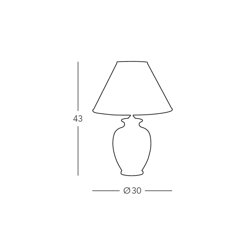 Kolarz 731.70W - Stolná lampa NONNA 1xE27/100W/230V biela
