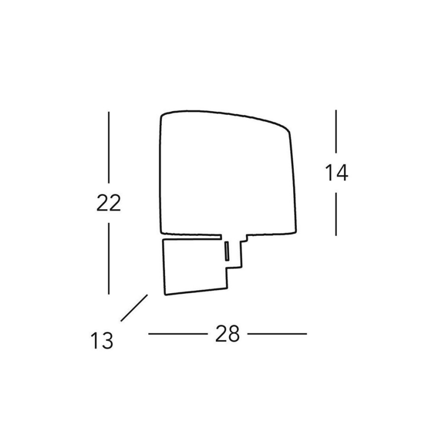 Kolarz A1307.61.6 - Nástenné svietidlo SAND 1x E14/40W/230V