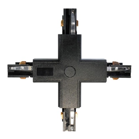 Konektor pre svietidlá v lištovom systéme 3-fázový TRACK čierna typ +