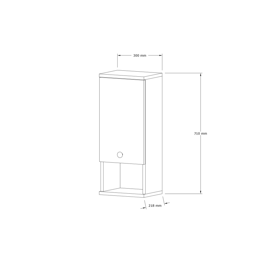 Kúpeľňová skrinka MIS 71x30 cm béžová