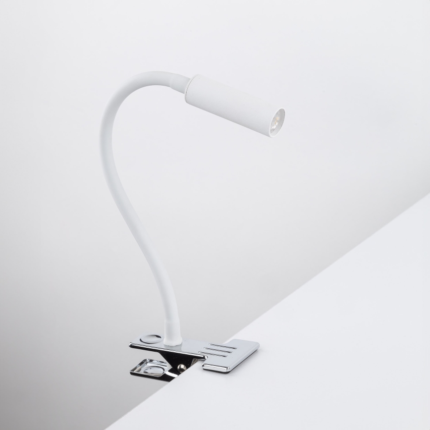 Lampa s klipom LAGOS 1xG9/6W/230V biela