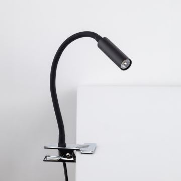 Lampa s klipom LAGOS 1xG9/6W/230V čierna