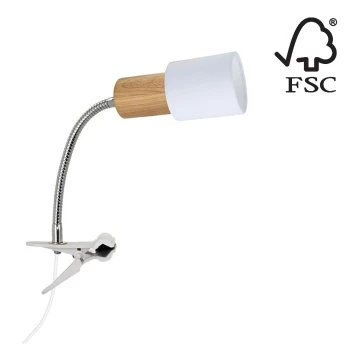 Lampa s klipom TREEHOUSE 1xE27/25W/230V dub – FSC certifikované