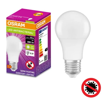 LED Antibakteriálna žiarovka  A60 E27/8,5W/230V 4000K - Osram