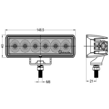 LED Bodové svietidlo pre automobil OSRAM LED/24W/10-30V IP68 5700K