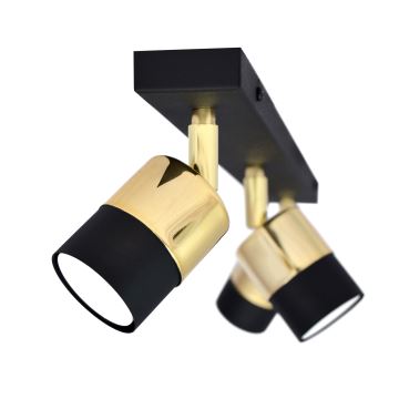 LED Bodové svietidlo TUBSSON 3xGU10/6,5W/230V čierna/zlatá