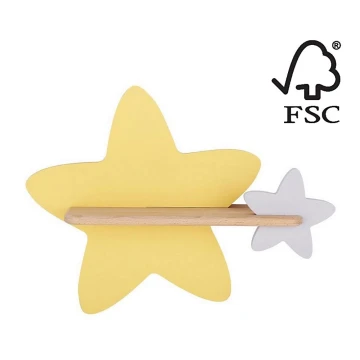 LED Detské nástenné svietidlo s poličkou STAR LED/5W/230V, FSC certifikované