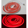 LED Flexibilný pásik NEON LED/5V USB 1,8 m červená