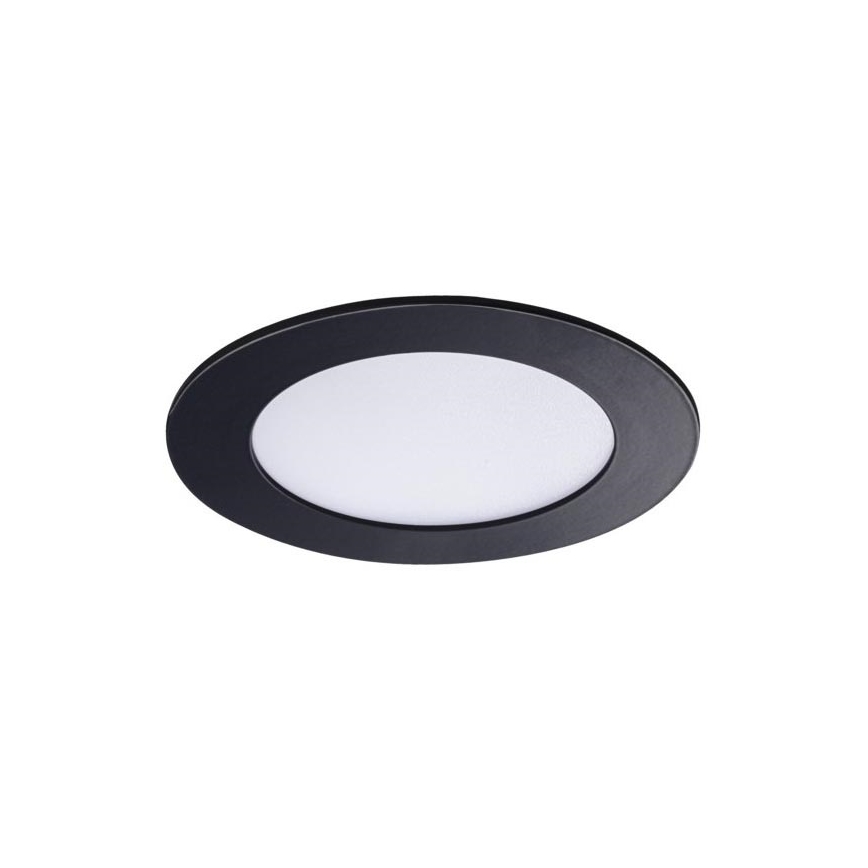 LED Kúpeľňové podhľadové svietidlo ROUNDA LED/6W/230V IP44 čierna pr. 12 cm