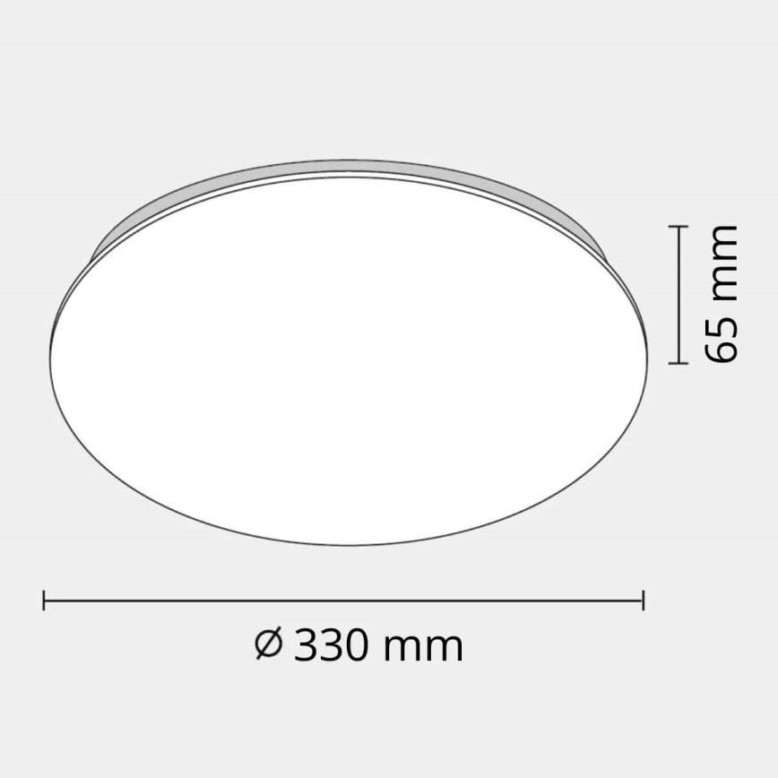 LED Kúpeľňové stropné svietidlo ADAR LED/12W/230V IP44 4000K