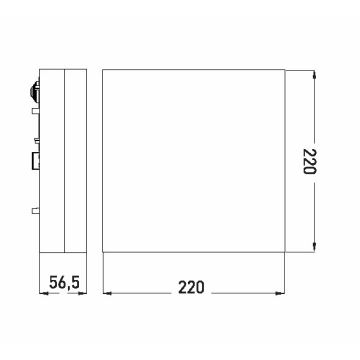 LED Kúpeľňové stropné svietidlo LED/12W/230V 3000/4000/6000K 22x22 cm IP44