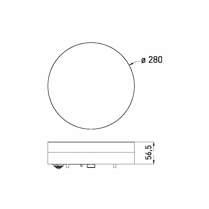 LED Kúpeľňové stropné svietidlo LED/24W/230V 3000/4000/6000K pr. 28 cm IP44