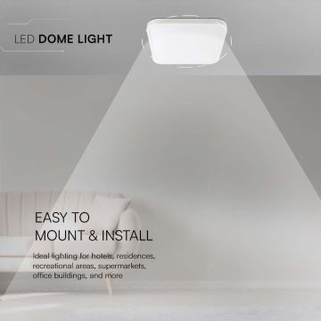 LED Kúpeľňové stropné svietidlo LED/24W/230V 6500K IP44 biela