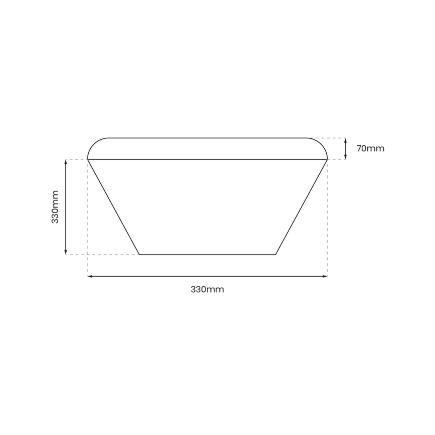 LED Kúpeľňové stropné svietidlo NEMO LED/17W/230V IP44 čierna