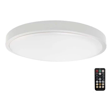 LED Kúpeľňové stropné svietidlo so senzorom LED/24W/230V 4000K IP44 biela + diaľkové ovládanie