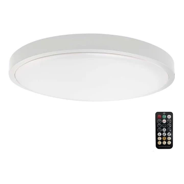 LED Kúpeľňové stropné svietidlo so senzorom LED/24W/230V 6500K IP44 biela + diaľkové ovládanie