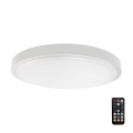 LED Kúpeľňové stropné svietidlo so senzorom SAMSUNG CHIP LED/18W/230V IP44 3000K pr. 29 cm biela + diaľkové ovládanie