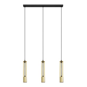 LED Luster na lanku BARS 3xGU10/4,8W/230V zlatá