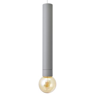 LED Luster na lanku TUBA 1xGU10/20W/230V šedá