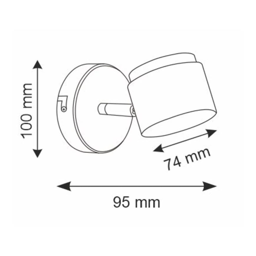 LED Nástenné bodové svietidlo KUBIK LED/4,2W/230V biela