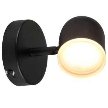 LED Nástenné bodové svietidlo RAWI LED/4,2W/230V čierna