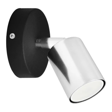 LED Nástenné bodové svietidlo TUNE 1xGU10/4,8W/230V matný chróm/čierna