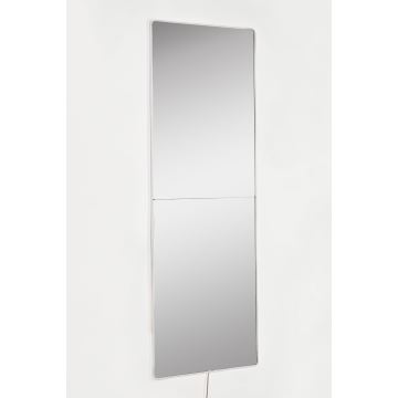 LED Nástenné zrkadlo s podsvietením RECTANGULAR 120x40 cm biela