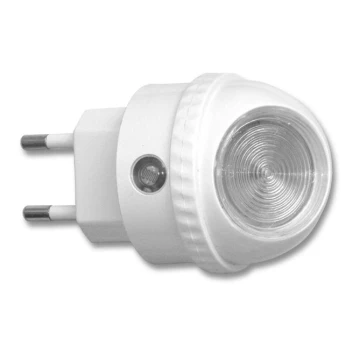 LED Orientačné svietidlo do zásuvky so senzorom LED/1W/230V