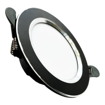 LED Podhľadové svietidlo LED/7,5W/230V 4000K čierna/strieborná