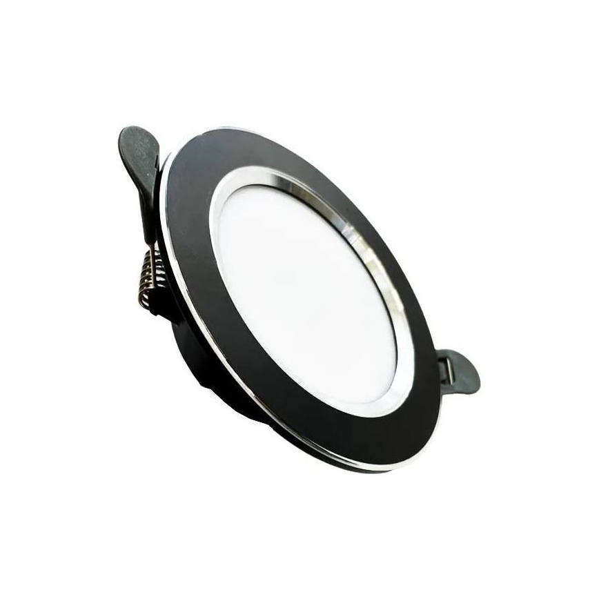 LED Podhľadové svietidlo LED/7,5W/230V 4000K čierna/strieborná