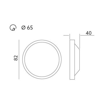 LED Stmievateľné podhľadové svietidlo LED HALO 1xLED/5,5W/230V