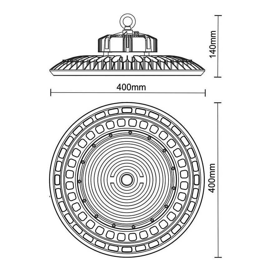 LED Priemyselné svietidlo UFO HIGHBAY LED/200W/230V 5000K IP65